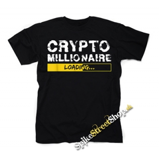 CRYPTOMILIONAIRE - čierne detské tričko