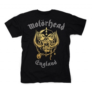 MOTORHEAD - Silver Gold England - čierne detské tričko