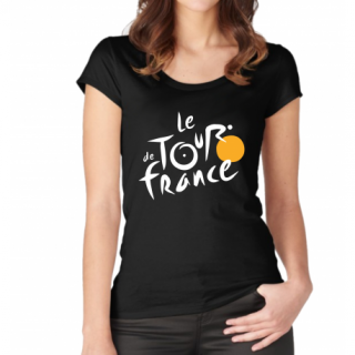 TOUR DE FRANCE - čierne dámske tričko