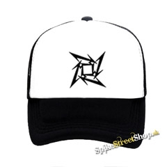 METALLICA - Ninja Crest - čiernobiela sieťkovaná šiltovka model "Trucker"