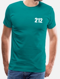 SQUID GAME - 212 - pánske tričko vo farbe tmavý tyrkys