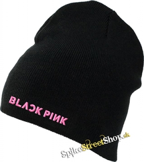 Čierna zimná čiapka BLACKPINK - Logo Pink Beanie