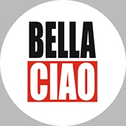 PAPIEROVÝ DOM - LA CASA DE PAPEL - Bella Ciao Slogan - odznak