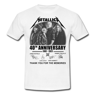 METALLICA - 40th Anniversary - biele pánske tričko