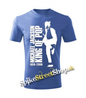 MICHAEL JACKSON - King Of Pop - azurovomodré pánske tričko