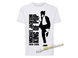 MICHAEL JACKSON - King Of Pop - biele detské tričko
