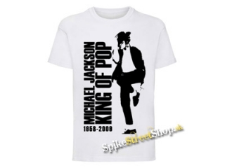 MICHAEL JACKSON - King Of Pop - biele pánske tričko