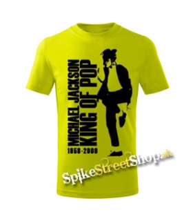 MICHAEL JACKSON - King Of Pop - Limetkové pánske tričko