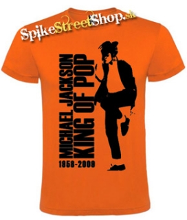 MICHAEL JACKSON - King Of Pop - oranžové pánske tričko