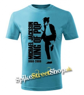 MICHAEL JACKSON - King Of Pop - tyrkysové pánske tričko