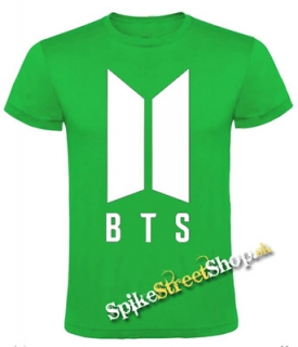 BTS - BANGTAN BOYS - Logo - zelené detské tričko