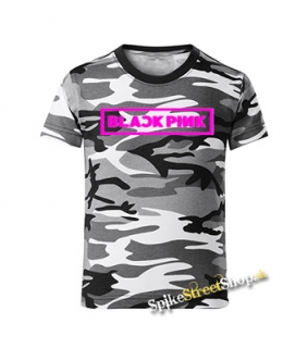 BLACKPINK - Logo - maskáčové chlapčenské tričko METRO CAMO 