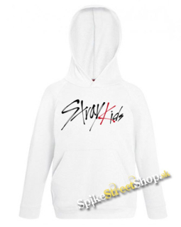 Biela detská mikina STRAY KIDS - Logo