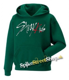 STRAY KIDS - Logo - tmavozelená pánska mikina