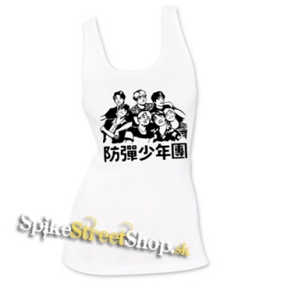 BTS - BANGTAN BOYS - Korean Band - Ladies Vest Top - biele