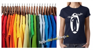 CHARLIE CHAPLIN - Portrait Motive 1 - farebné dámske tričko