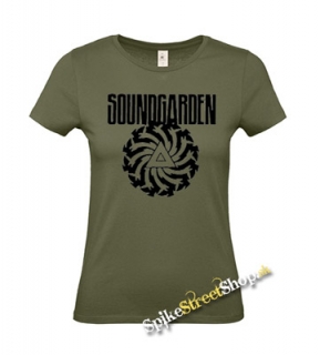 SOUNDGARDEN - Badmotorfinger - khaki dámske tričko