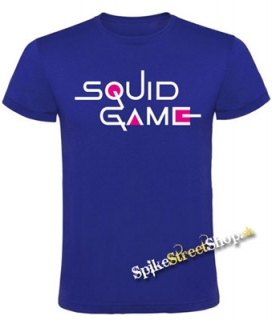 SQUID GAME - Logo Colour Pink - kráľovskymodré pánske tričko