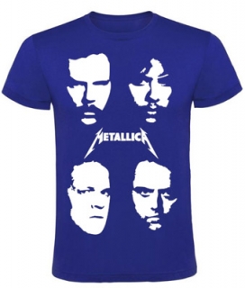 METALLICA - Band Portrait Black Album - kráľovskymodré pánske tričko