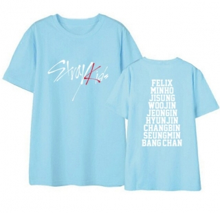 STRAY KIDS - Logo & Names - nebesky modré detské tričko