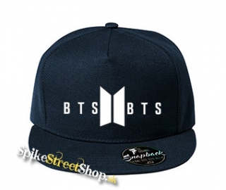 BTS - BANGTAN BOYS - Logo - tmavomodrá šiltovka model "Snapback"