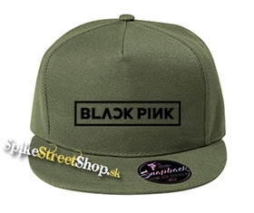 BLACKPINK - Logo - khaki šiltovka model "Snapback"