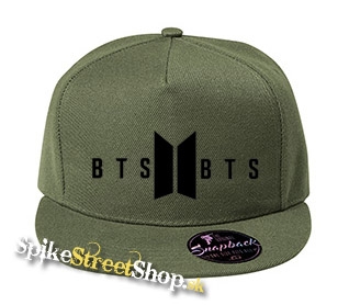 BTS - BANGTAN BOYS - Logo - khaki šiltovka model "Snapback"
