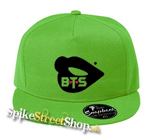 BTS - BANGTAN BOYS - Lips - jabĺčkovo-zelená šiltovka model "Snapback"