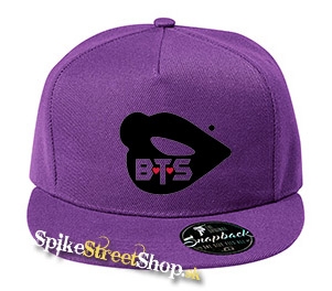 BTS - BANGTAN BOYS - Lips - fialová šiltovka model "Snapback"