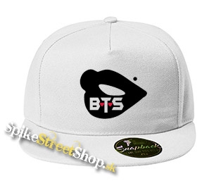 BTS - BANGTAN BOYS - Lips - biela šiltovka model "Snapback"