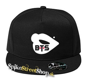 BTS - BANGTAN BOYS - Lips - čierna šiltovka model "Snapback"