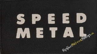 SPEED METAL - White Logo - nášivka