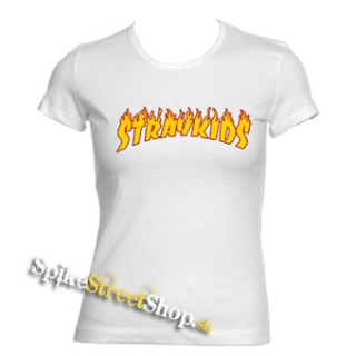 STRAY KIDS - Logo Flame - biele dámske tričko