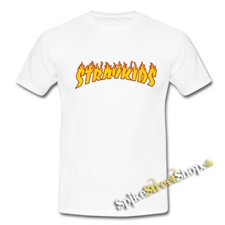 STRAY KIDS - Logo Flame - biele detské tričko