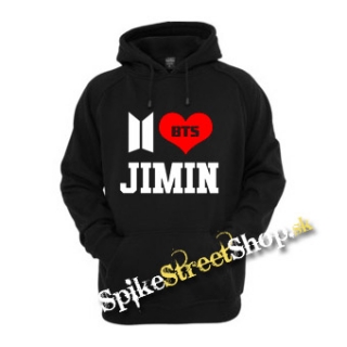 I LOVE JIMIN - čierna pánska mikina