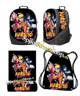 Hurá do školy - školská sada NARUTO - MANGA (ruksak, peračník a vak na prezuvky)