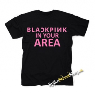 BLACKPINK - In Your Area - čierne detské tričko
