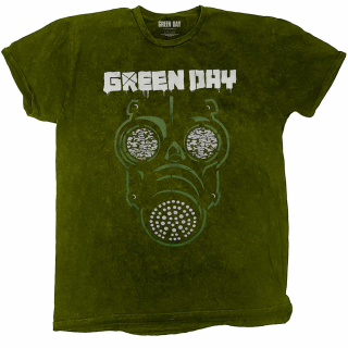 GREEN DAY - Gas Mask - zelené pánske tričko