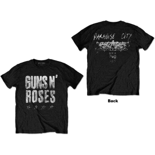 GUNS N ROSES - Paradise City Stars - čierne pánske tričko