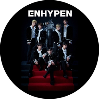 ENHYPEN - Band Portrait Motive 1 - okrúhla podložka pod pohár