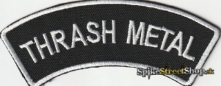 THRASH METAL - B&W Logo - nažehlovacia nášivka