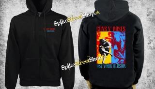 GUNS N ROSES - Illusion Combo - čierna pánska mikina na zips