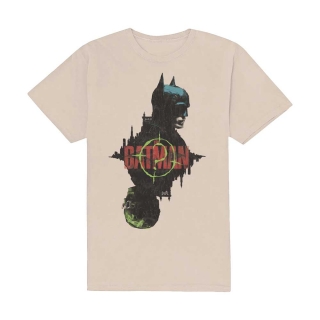 DC COMICS - The Batman Question Mark Bat - pieskové pánske tričko