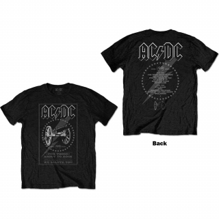 AC/DC - FTATR 40th Monochrome - čierne pánske tričko