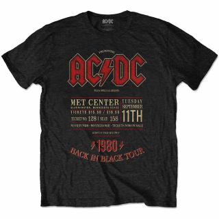 AC/DC - Minnesota '80 - čierne pánske tričko