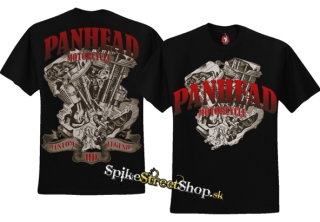 BIKER COLLECTION - Panhead Motorcycle - čierne pánske tričko (Výpredaj)