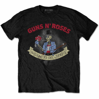 GUNS N ROSES - Skeleton Vintage - čierne pánske tričko