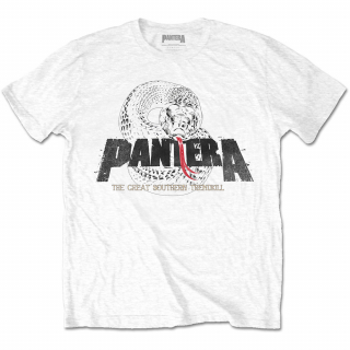 PANTERA - Snake Logo - biele pánske tričko
