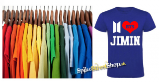 I LOVE JIMIN - BANGTAN BOYS - farebné pánske tričko