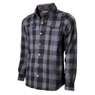 JACK DANIELS - Black/Grey checks Shirt - košeľa
